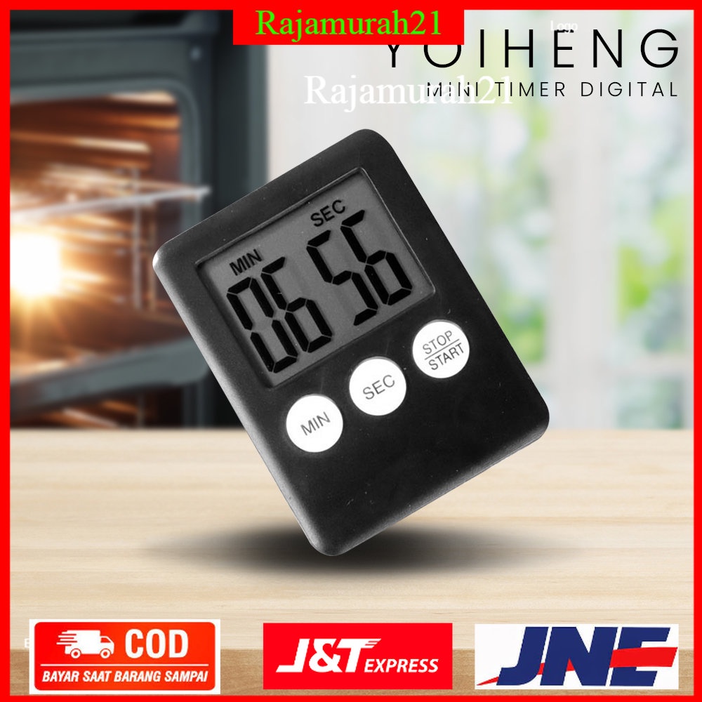 Mini Timer Digital Dapur - 704AAB - Black - OMHX1JBK