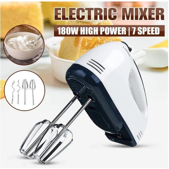 [ OBJ ] Mixer Super Hand Mixer dengan 7 kecepatan Alat Pengocok Telur Mixer Pengocok telur kue tepung