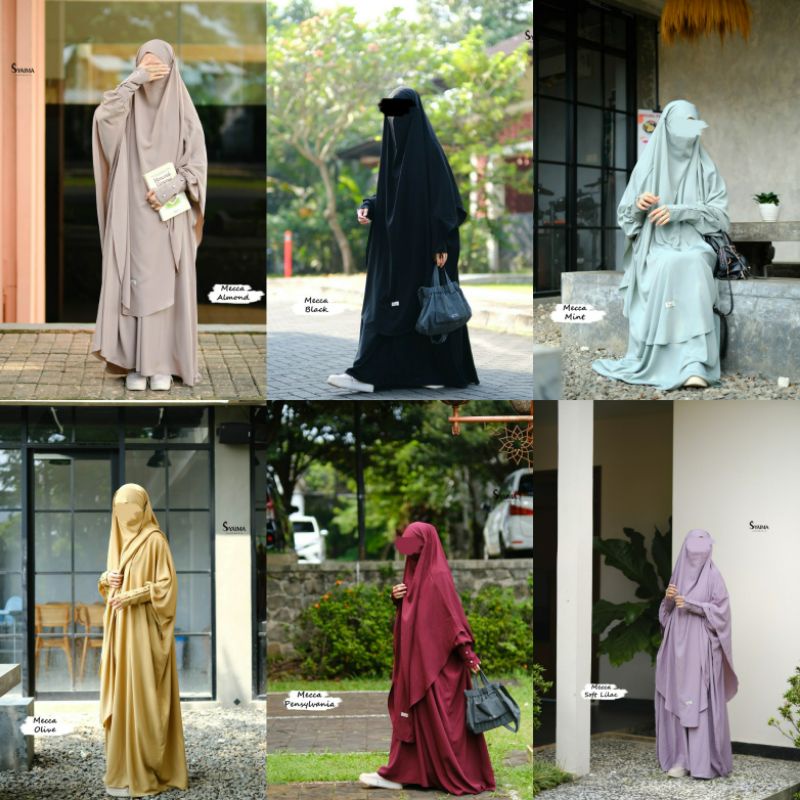 ABAYA MECCA / ABAYA JUMBO TANPA POTONGAN KETIAK/ ABAYA DAILY BY SYAIMA INDONESIA
