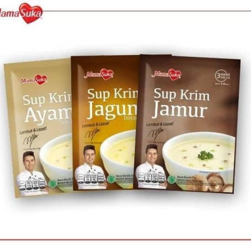 

MamaSuka Sup Krim Rasa Ayam & Rasa Jamur 55gr