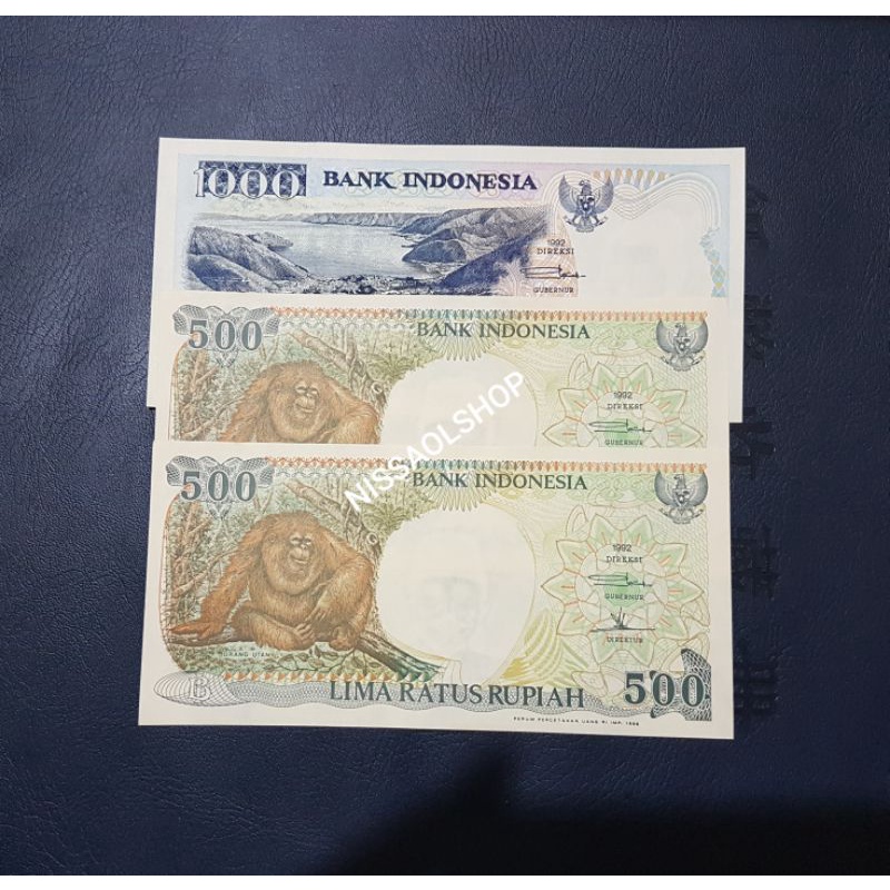 PAKET TAMBAHAN NOINAL 2000 RUPIAH 1000 500X2 GRES BARU