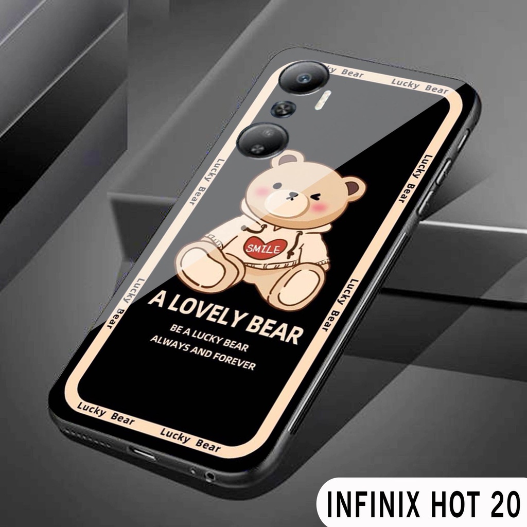Softcase Glass [S101] INFINIX HOT 20 - casing pelindung - INFINIX HOT 20 - pelindung handphone - INF