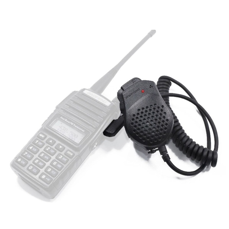 Zzz Dual PTT Shoulder Speaker Microphone Untuk UV-82HX UV-82HP GT-5TP Interphone-Mic