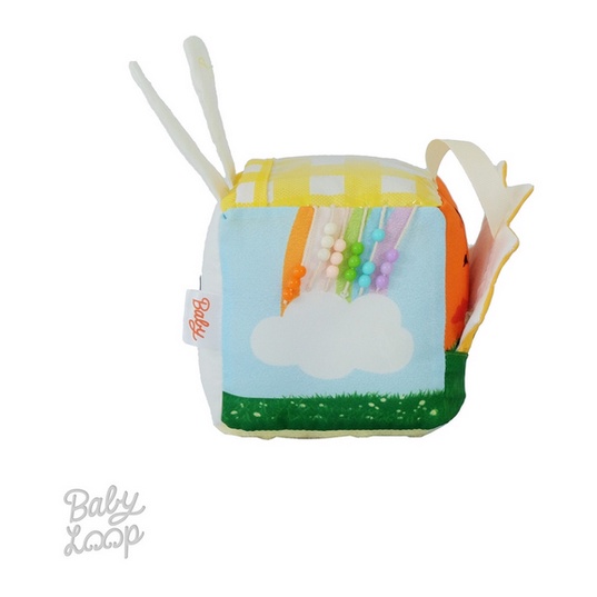 Baby Loop Sensory Cube Music - Mainan Motorik Sensori Babyloop Busy Box Boneka Bunyi Genggam Baby Sensoric Toy Toys