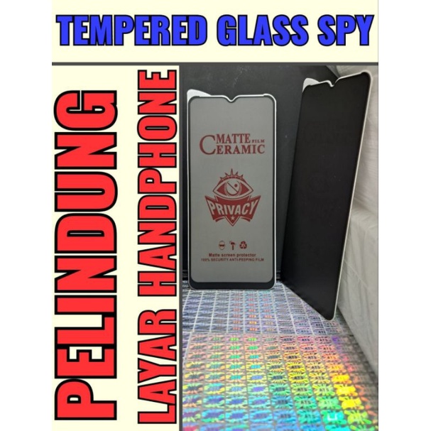 Tempered Glass Redmi 10 Anti Spy Matte Film Ceramic Privacy Matte Screen Protector 100% Security Anti-Peeping Film