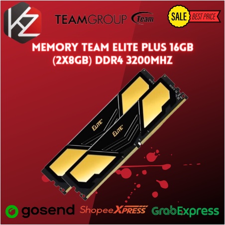 Memory TEAM Elite Plus 16GB (2x8GB) DDR4 3200Mhz - Lifetime Waranty