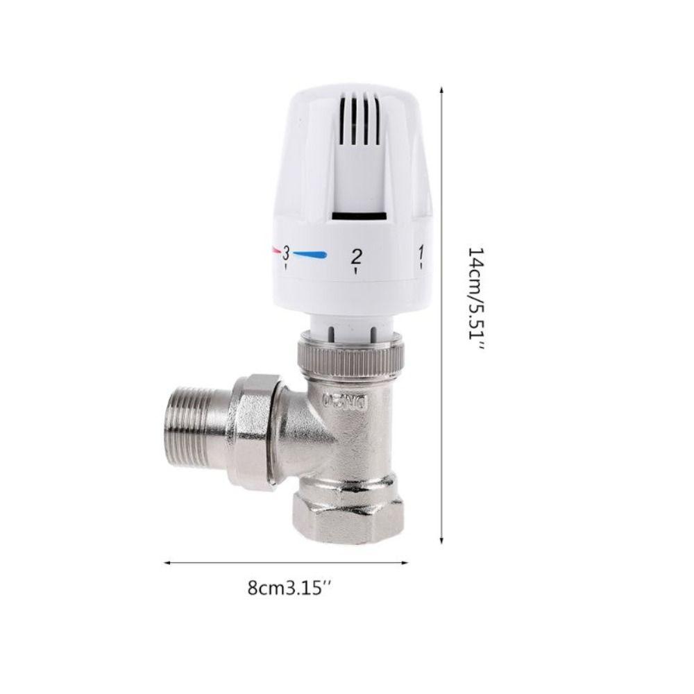 R-FLOWER Thermostatic Radiator Valve Pengganti Katup Radiator Rumah Kantor Adjustable Praktis