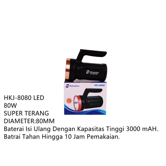 Sent Senter Cas 80W/120W Senter Besar Led Rechargeable Handlight