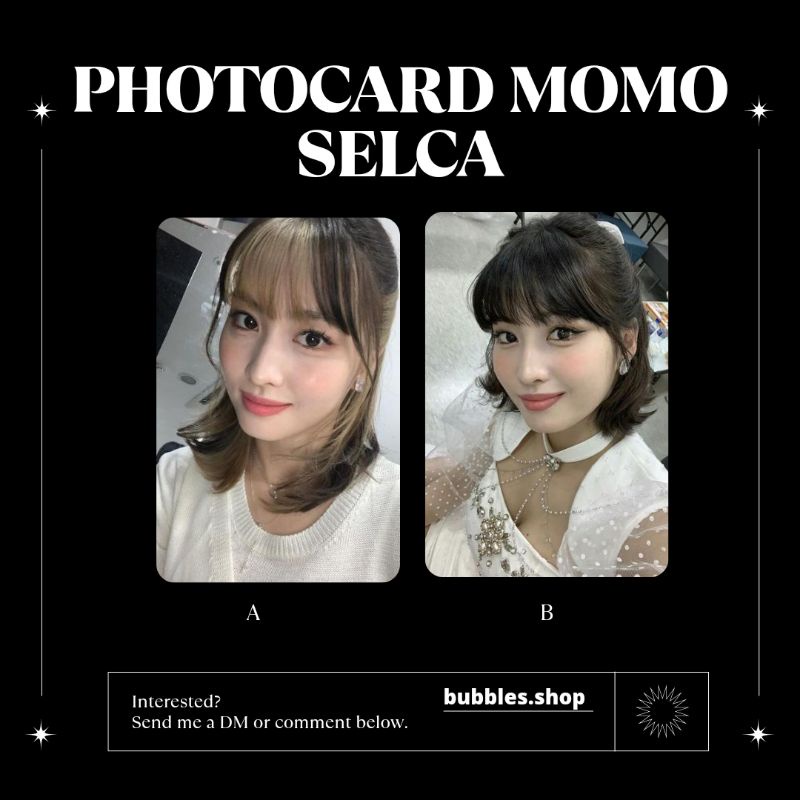 PHOTOCARD UNOFFICIAL MOMO TWICE SELCA