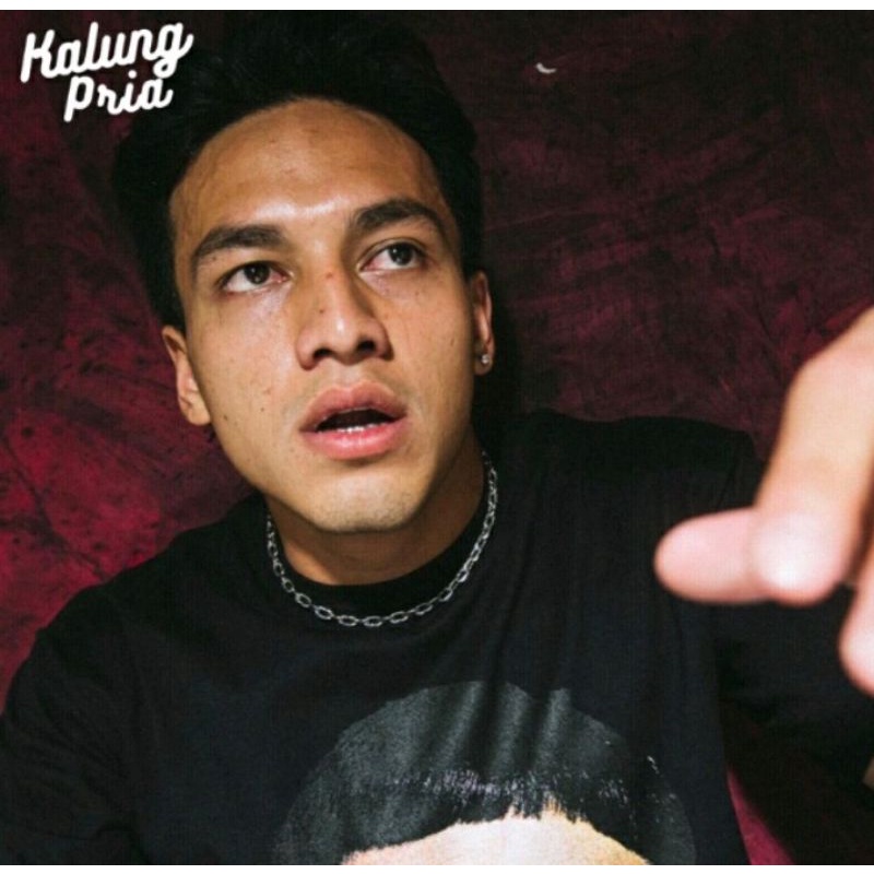 kalung choker jefri nichoel rantai kapal baja putih (monel) anti karat