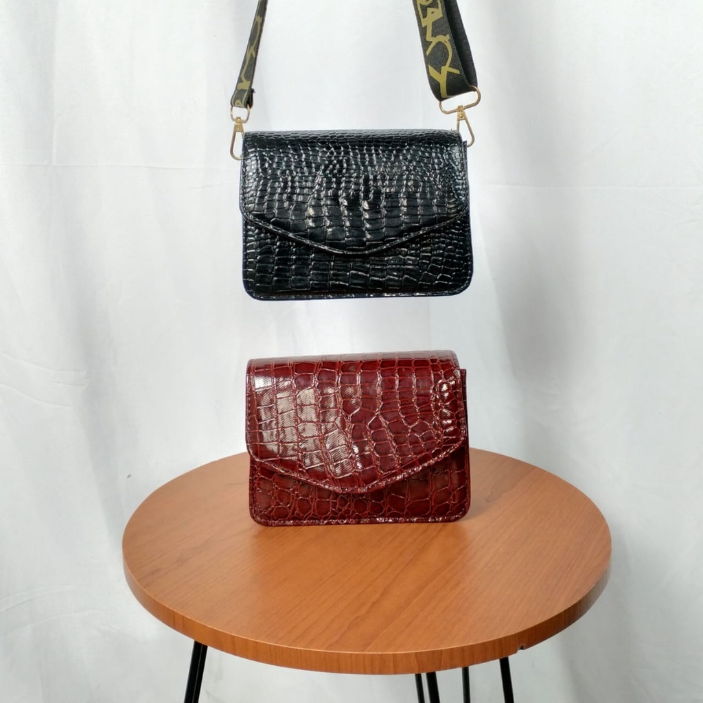 Slingbag Mietha Tas Selempang Wanita Kulit Croco Terbaru 2023