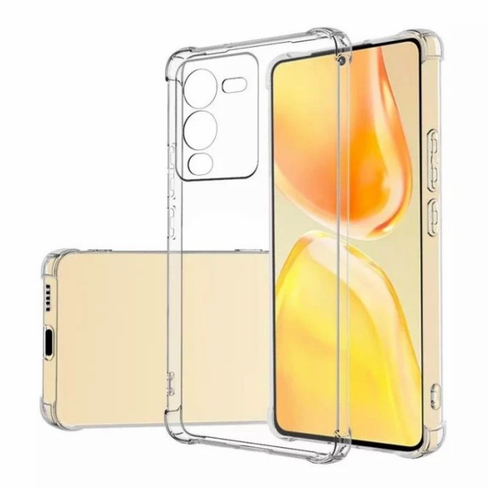 VIVO V25 V25E V25 PRO V23 5G Y75 5G T1 5G V21 4G V21 5G X50 X50 PRO CASE SOFTCASE HD BENING CRACK CLEAR TRANSPARAN SILIKON CRACK BUMPER PROTECT CAMERA PELINDUNG KAMERA