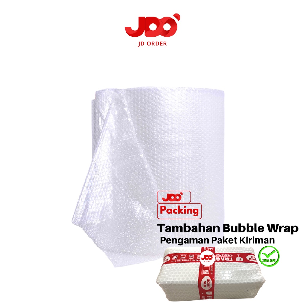 Buble Wrap Packing Aman + List Lakban Jangan Dibanting (Pengaman Paket)