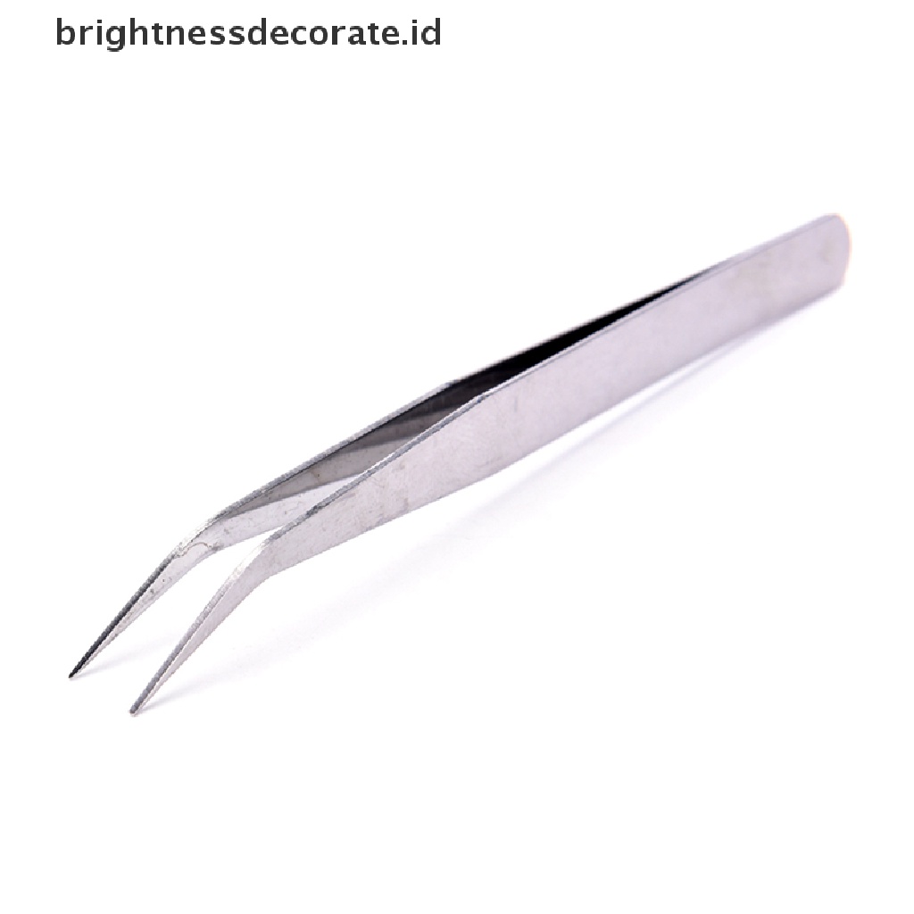 [Birth] 2pcs Stainless Steel Lurus El Pinset Patchwork Hook Pick-up Alat Makeup [ID]