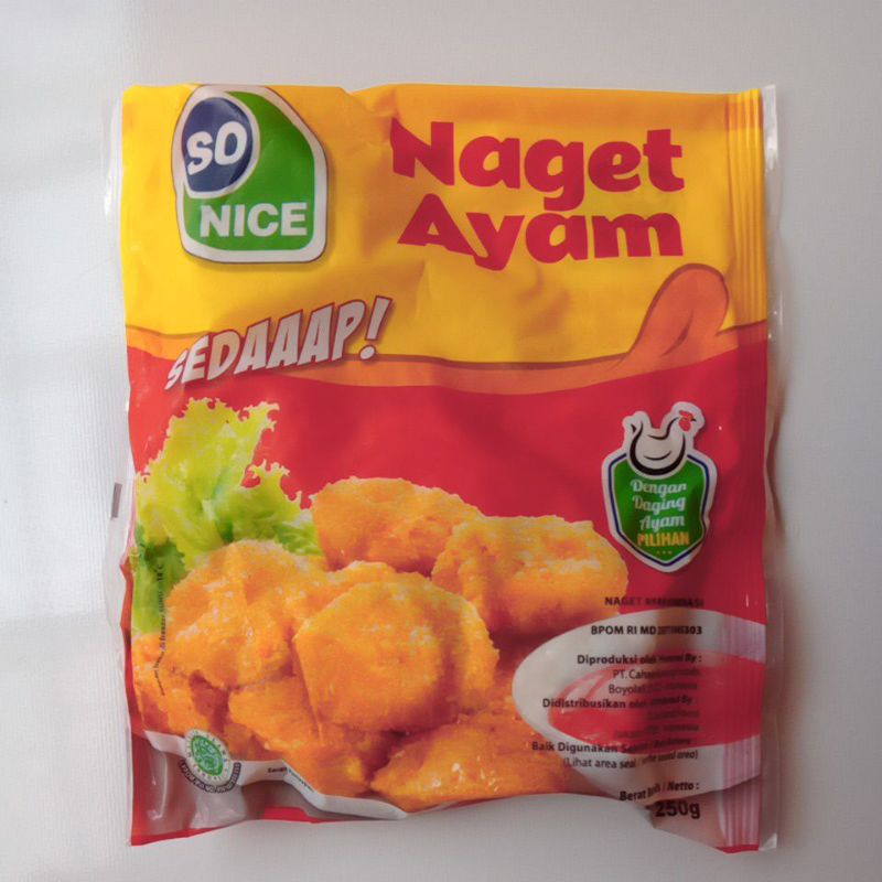 

Naget ayam so nice 250gr