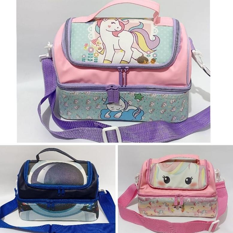 Tas Bekal Anak Unicorn Frozen LOL Astronot Starwars Bola Avengers Foil Lunch Bag Replika Smiggle