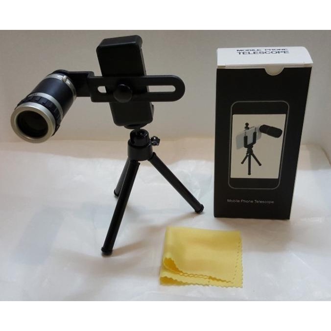 Universal Tele Zoom Lensa 8X Telescope Handphone - Hitam