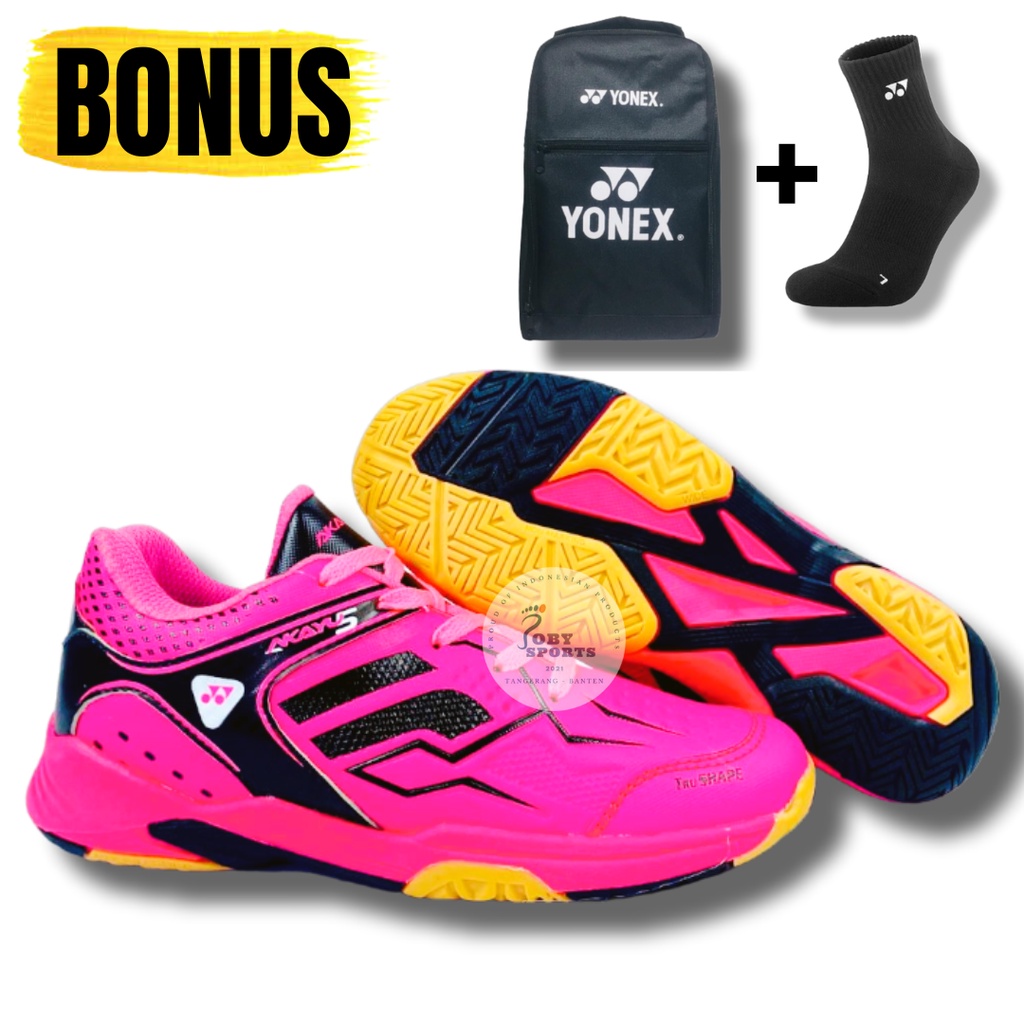 Sepatu Olahraga Wanita / Sepatu Bulutangkis Wanita / Sepatu Badminton Wanita Pink / Sepatu BaDminton