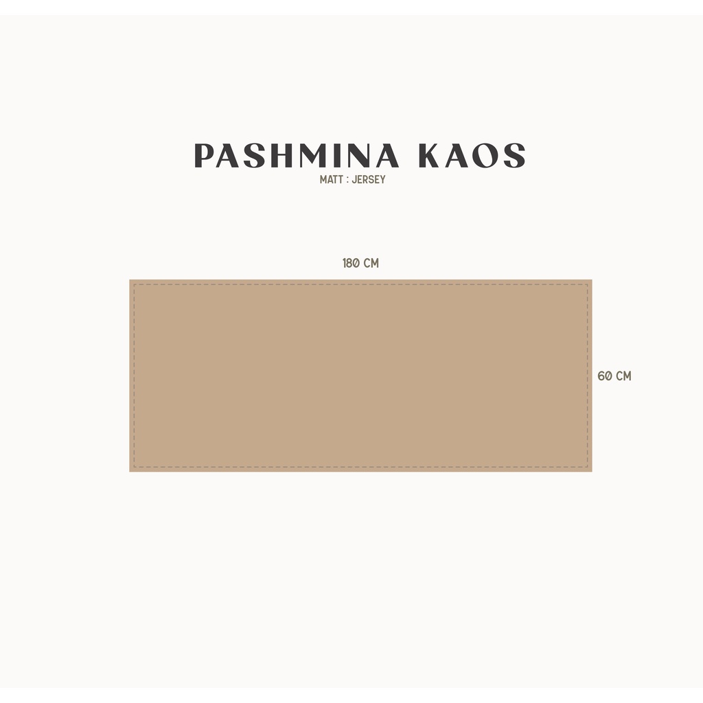 Kaniya Official - Pashmina Kaos Jersey / Pashmina Jersey