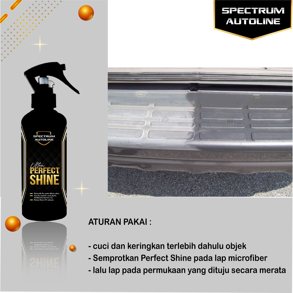 [ SPECTRUM ] NATURAL SHINE DRESSING PENGKILAP TRIM VINYL KARET DAN PLASTIK FREE LAP MICRO 30X30