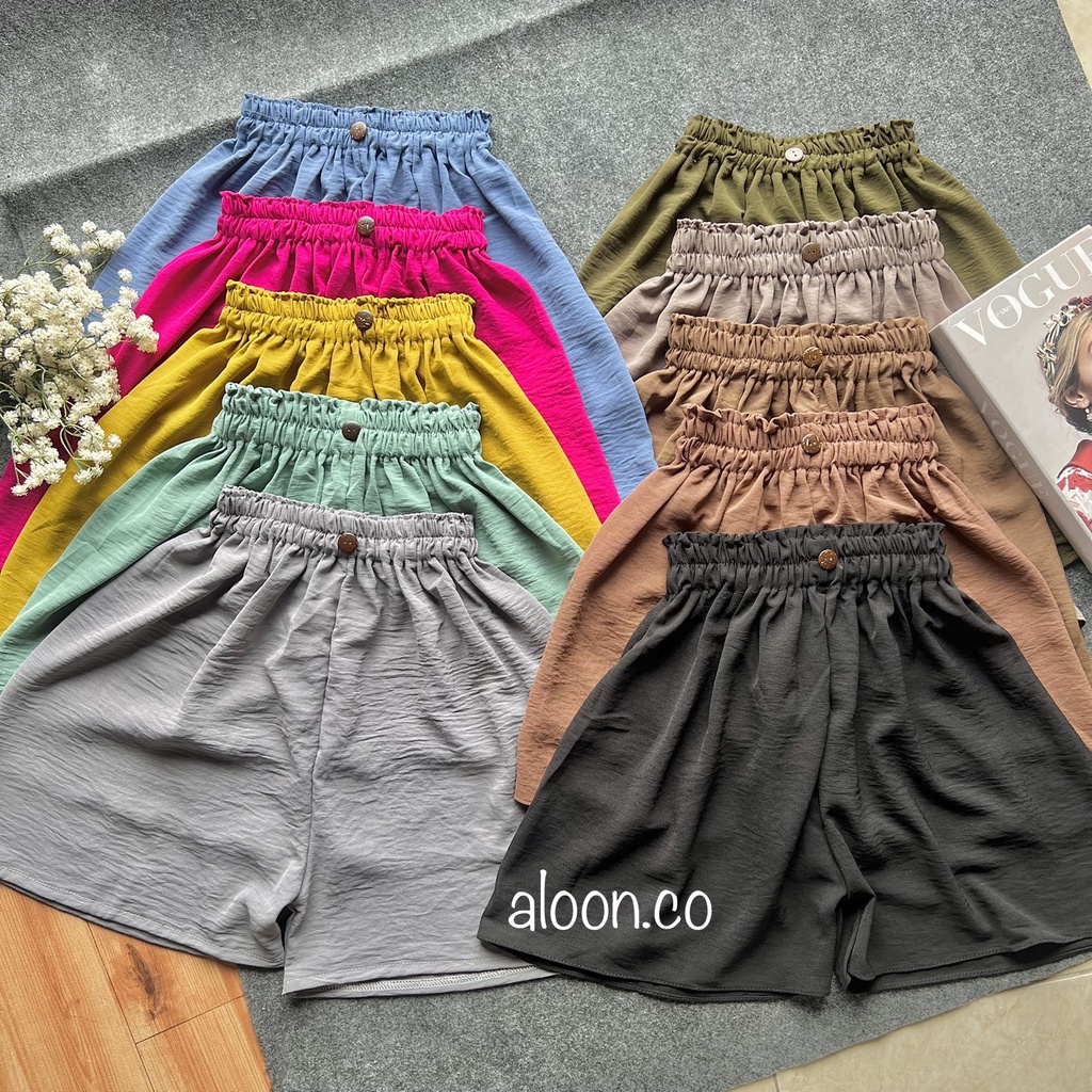 Vania Hot Pants Crincle Airflow – Celana Pants Wanita Korea