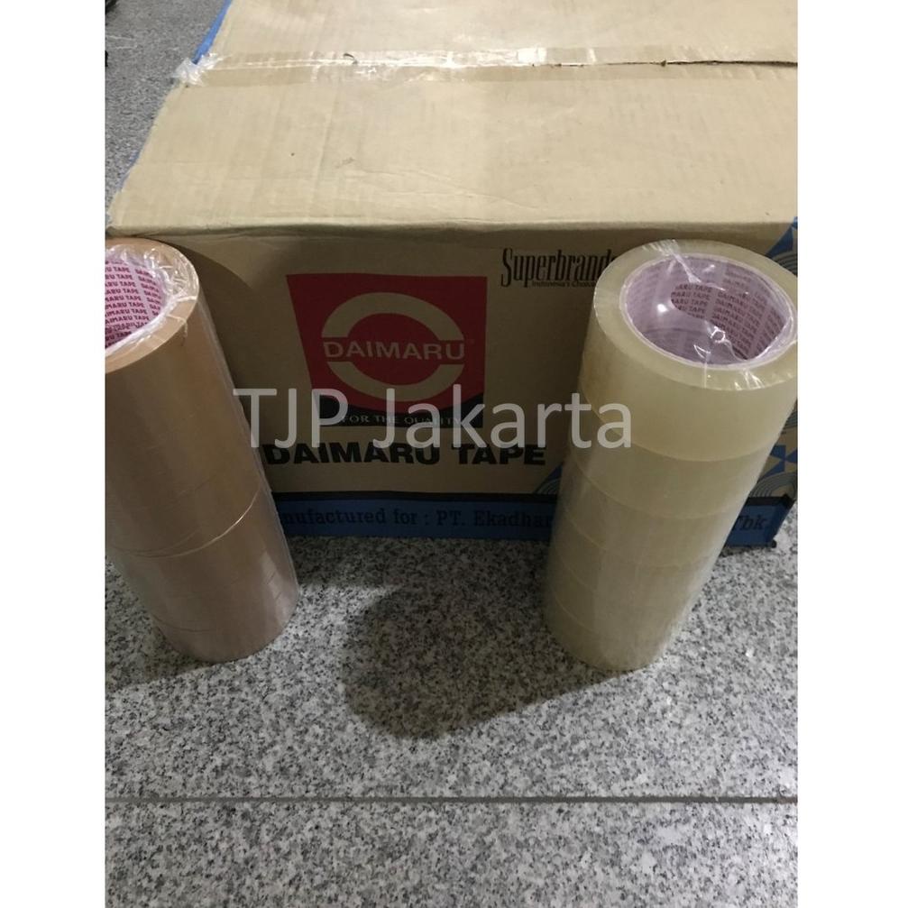 

8LTVC Lakban OPP Daimaru 2 inch / 48mm x 90 yard bening dan coklat 45