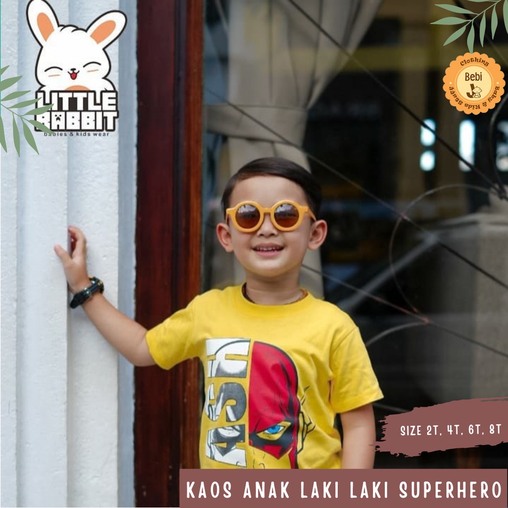 KAOS ANAK LAKI LAKI KARAKTER HERO SZ 2-8TH