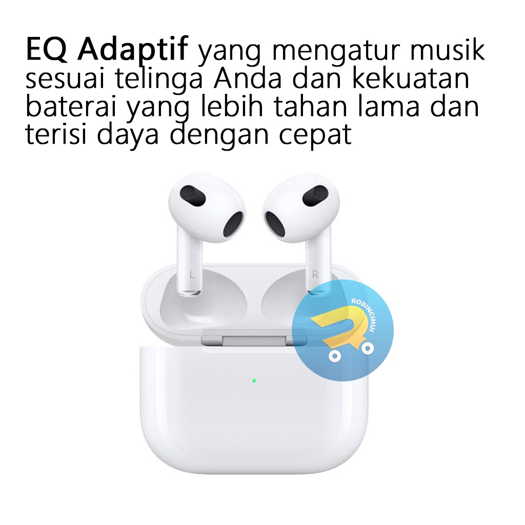 R-Pods 3nd Generation 2023 (Generasi ke tiga) Wireless Charging + Final Upgrade + IMEI/ SERIAL NUMBER VALID + NOISE CANCELLING - Headset IPH 7, 8, X, XR, XSMAX, 11, 12, 13, 14 - Earphone IPH - Handsfree IPH - Earbuds IPH