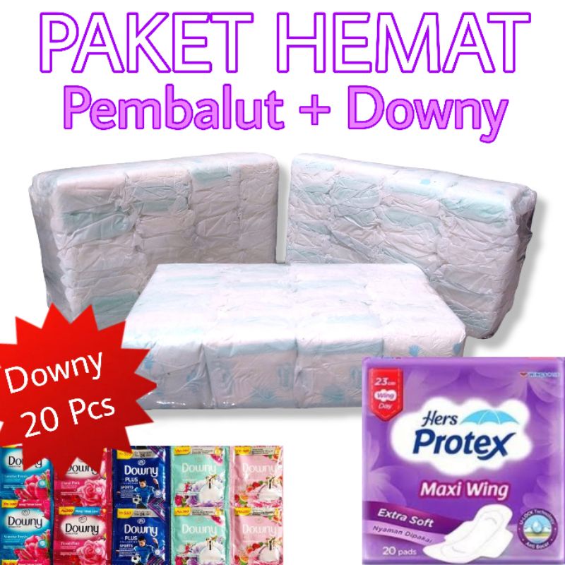 Paket Hemat Pembalut dan Downy Repack