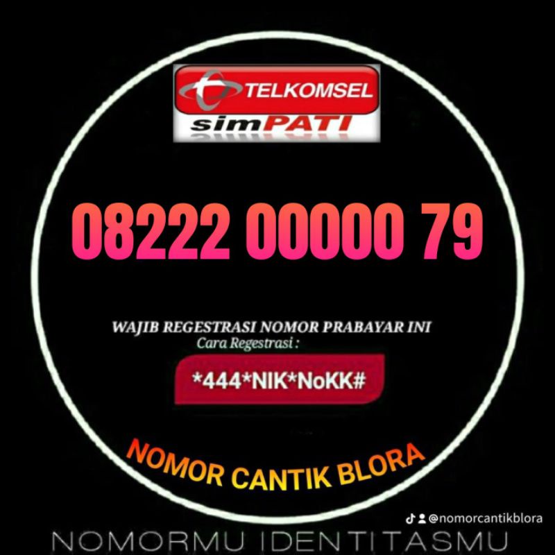 Nomor cantik SIMPATI nocan no cantik nomer kartu perdana telkomsel simpati 22 222 200 2200 22200 200