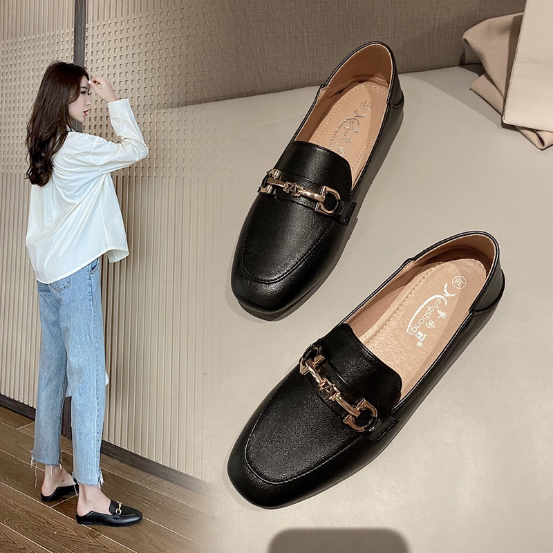 ( AMOUR ) Sepatu Loafers Wanita Kerja Import Fashion Korea 2118