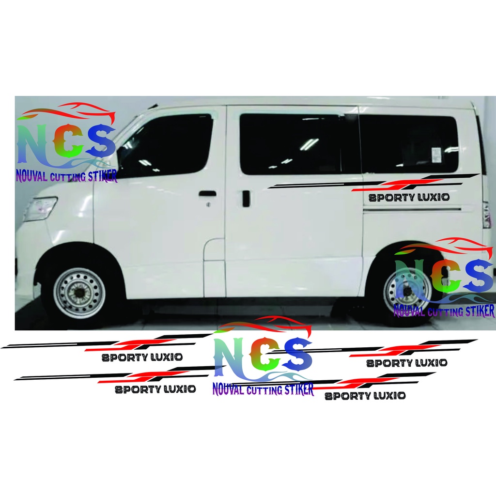 CUTTING STIKER MOBIL LUXIO SPORTY TERBARU 2015 Daihatsu Luxio 1.5 X MPV