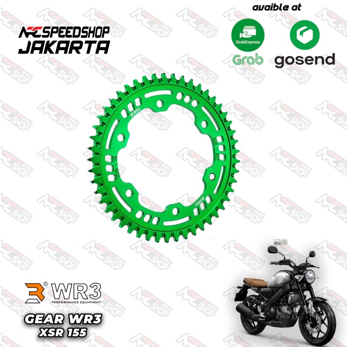 Gear Belakang Wr3 Yamaha Xsr Green - 46 Gear Wr3 #Original