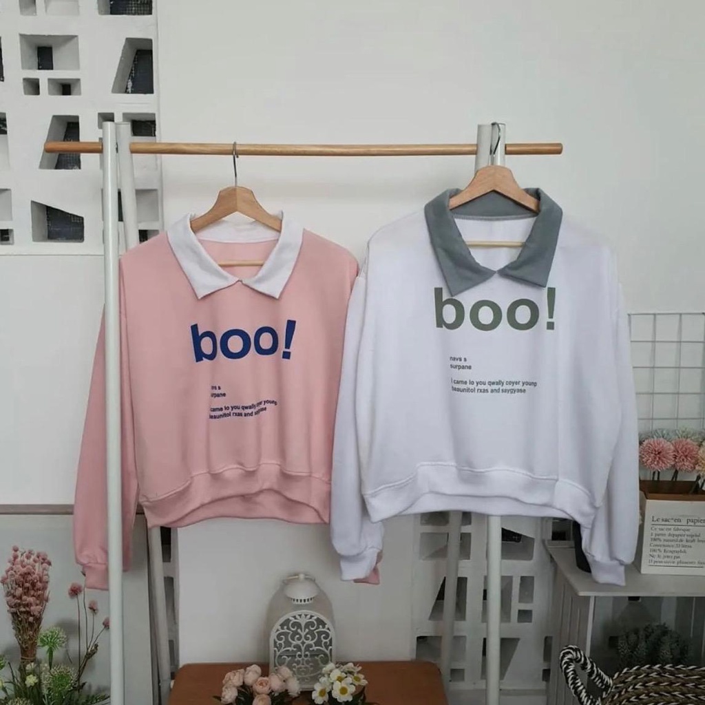 BOO COLLAR SWEATER