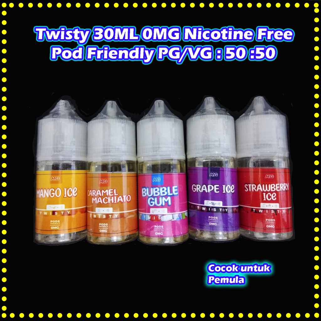 Twisty Tanpa Nikotin 30ML 0MG Pod Friendly