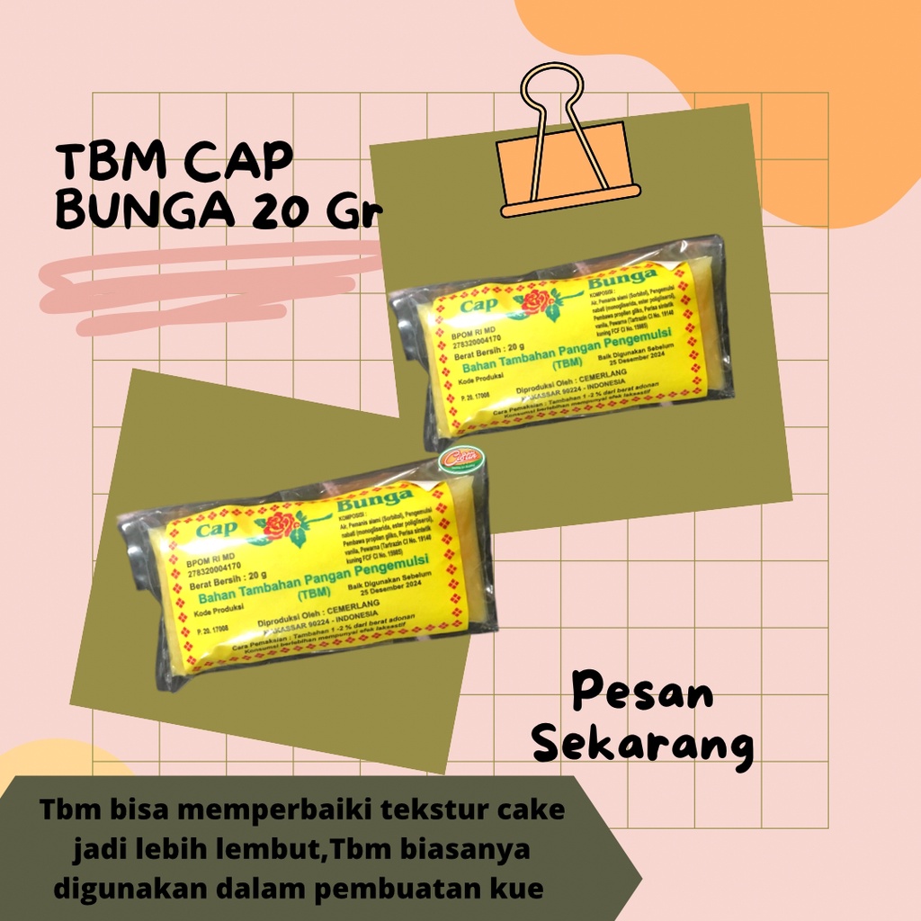 

TBM CAP BUNGA 20 GR