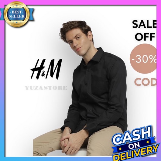 Kemeja Cowok Lengan Panjang Distro Terbaru 2023 Atasan Dewasa Korea Style Kekinian Hem Kerja Pria Ka