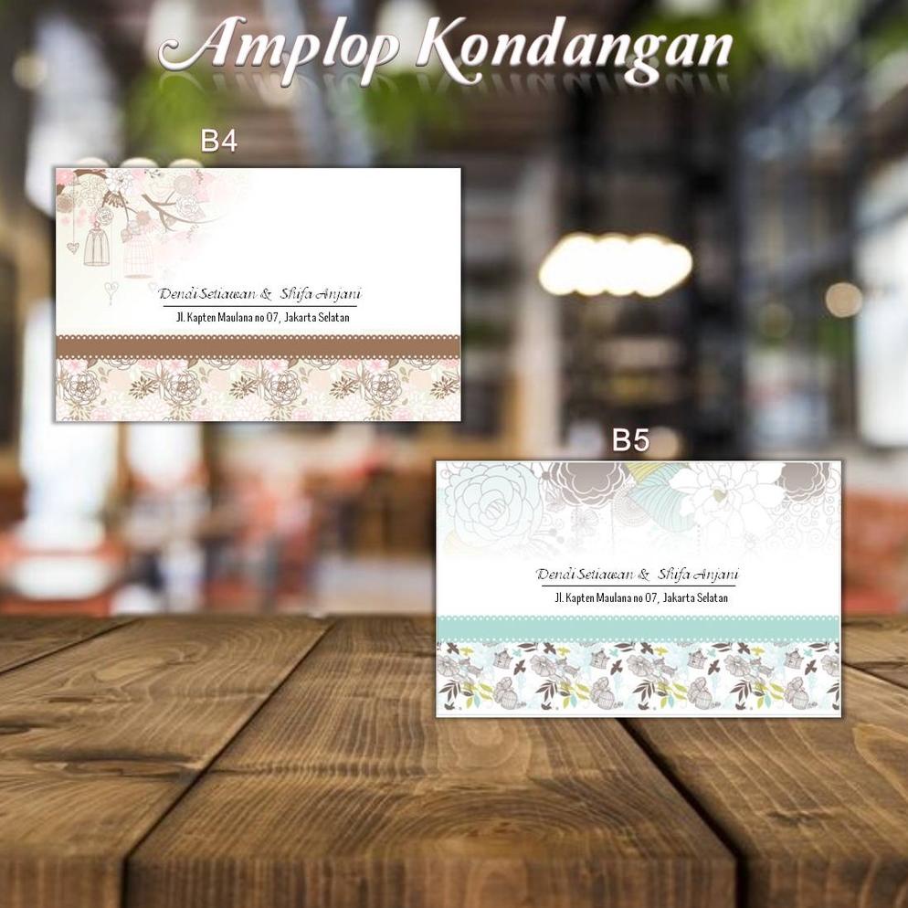 

L9L Kode B4, B5 - Amplop Kondangan / Amplop Desain / Amplop Nama - @TM_Dsain isi 50pcs 6545
