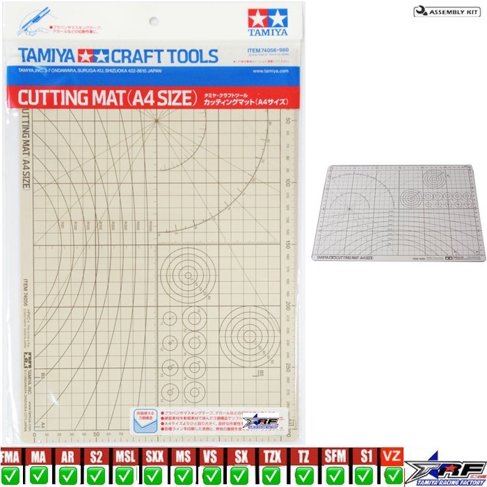 

Mew Tamiya 74056 Craft Tools Cutting Mat (A4 Size)