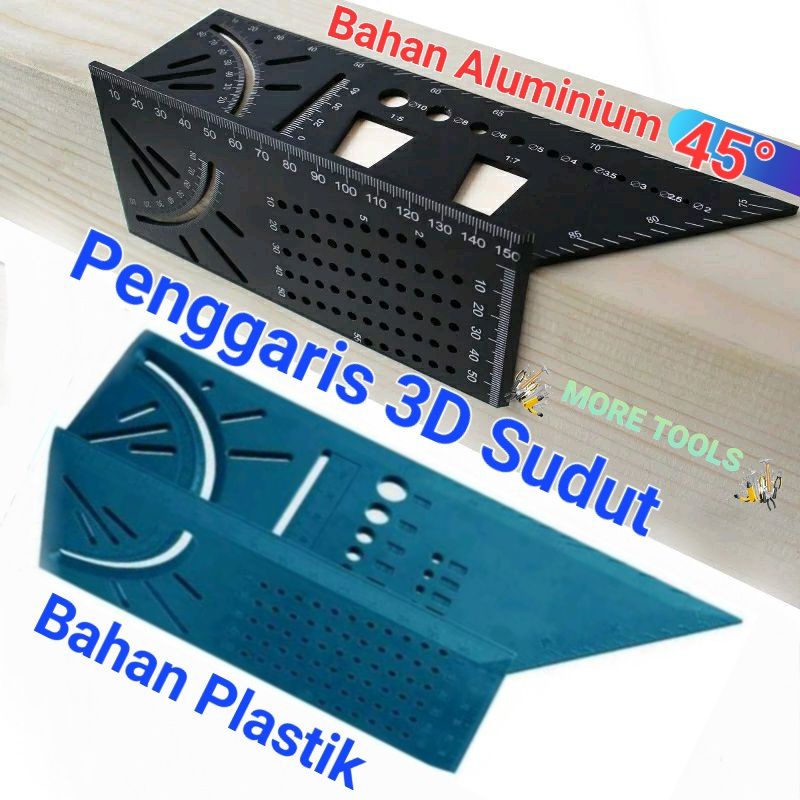 

Penggaris Segitiga Marking Ruler 3D Mitre Angle Speed Square
