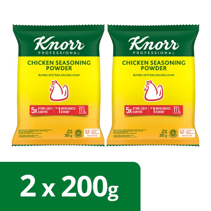 

Knorr Chicken Seasoning Powder 200G Twinpack