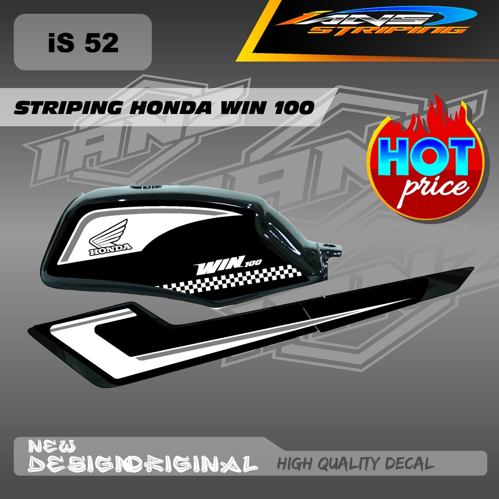 STRIPING TANGKI HONDA WIN 100 CUSTOM HOLOGRAM / NON HOLOGRAM IS52