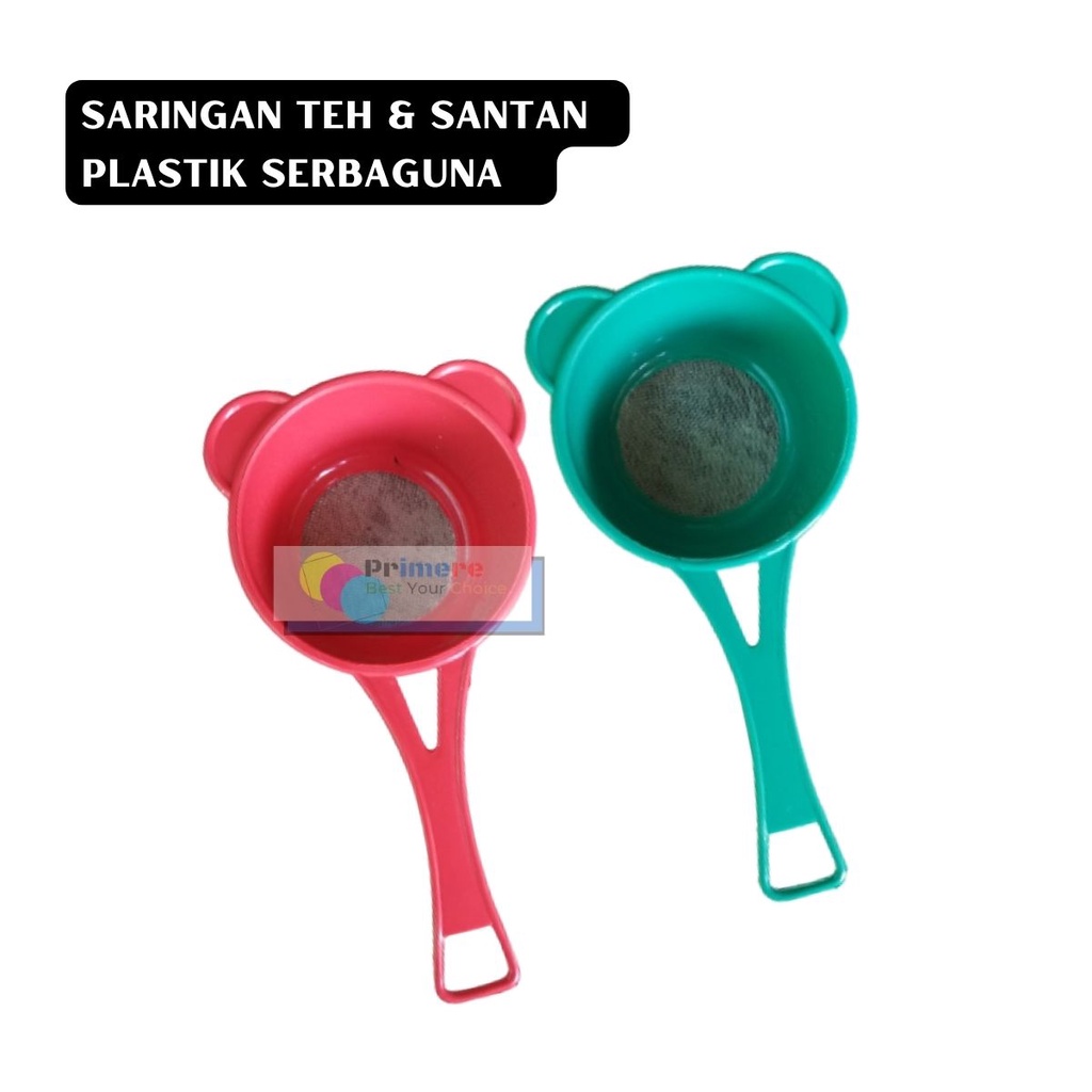 Saringan Teh Plastik / Saringan Teh Bulat Besar Murah
