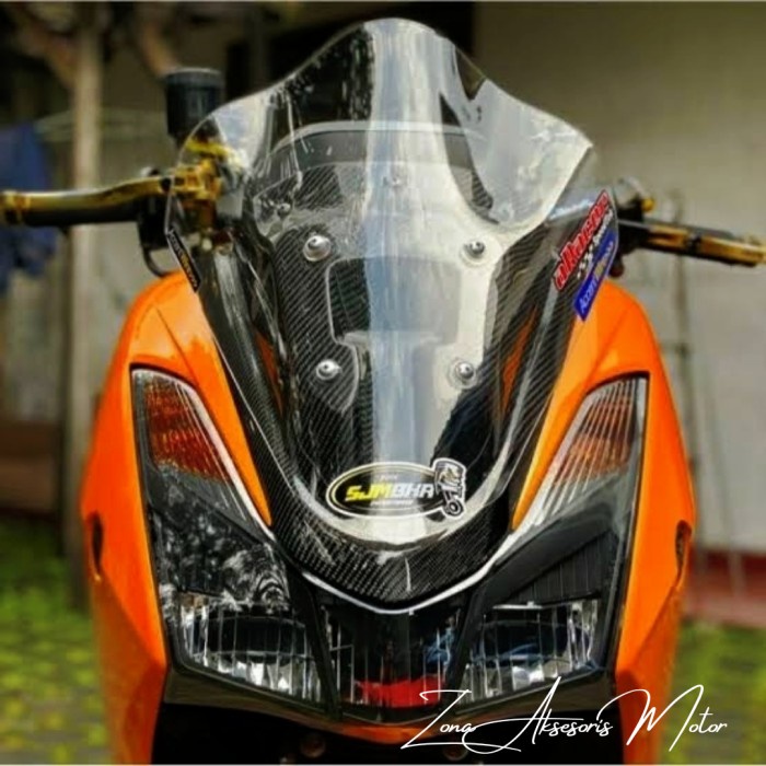 Visor windshield yamaha lexi model beyonet variasi lexi aksesoris lexi