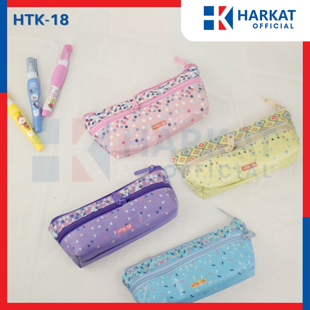 

[HATAKA] Kotak Pensil Anak Resleting Import Motif Terbaru Murah -HTK 18