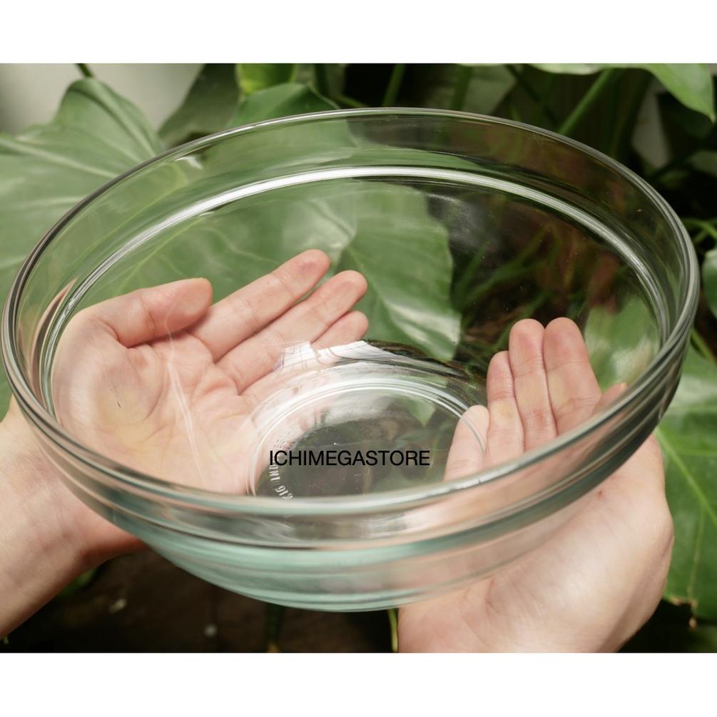 ICHIMEGASTORE Mangkuk Sayur Kaca Besar KIG Diameter 20 cm Mangkok Sayur ZM6EO7234