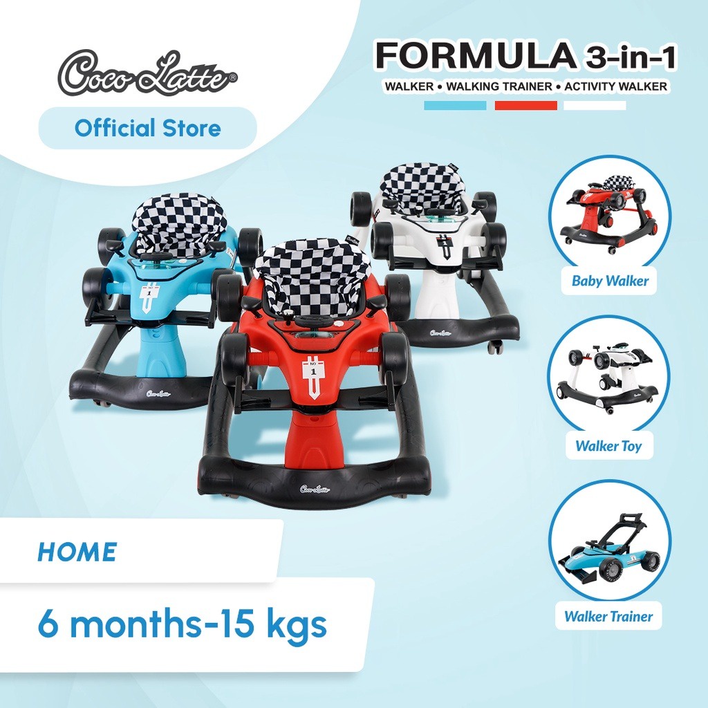 Cocolatte Babywalker  CL-BL12137 Formula 3In1 - Alat Bantu Jalan