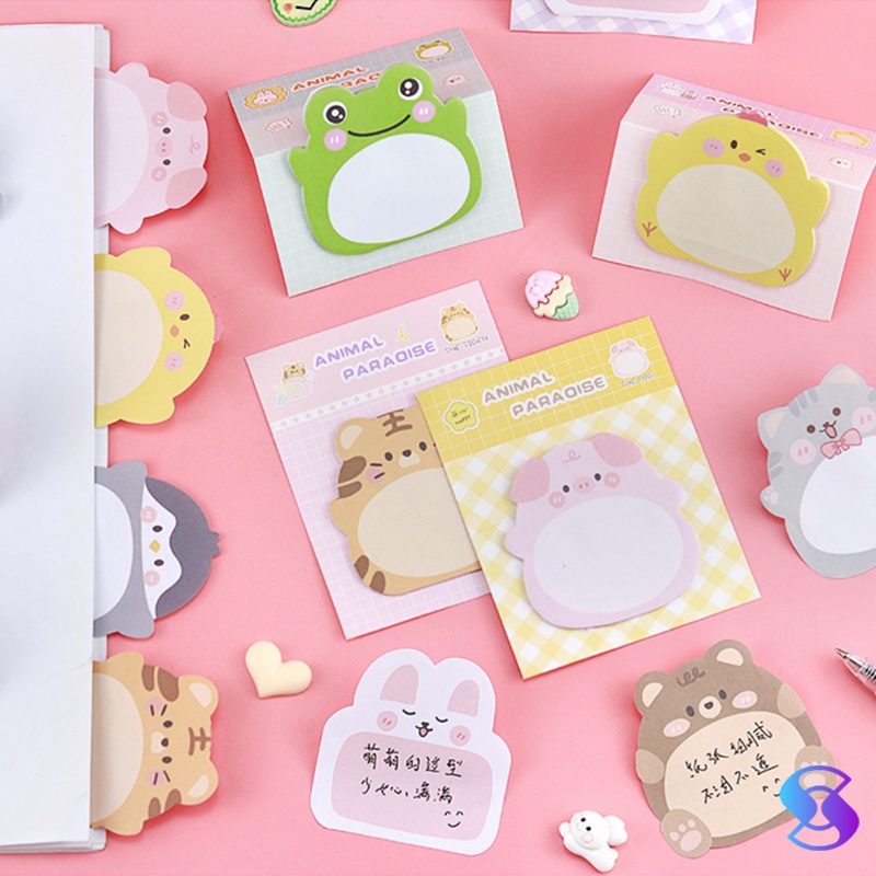 

20lembar sticky notes/memo/Index notes/Post-it notes berbentuk binatang-Suning Mall