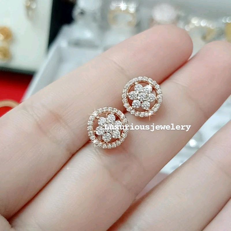 Anting Rhodium tusuk premium