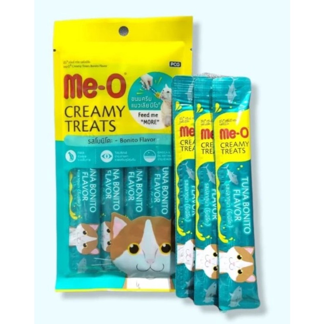 MEO Creamy Treats BONITO 60g ( 4x15gr) meo liquid me-o creamy